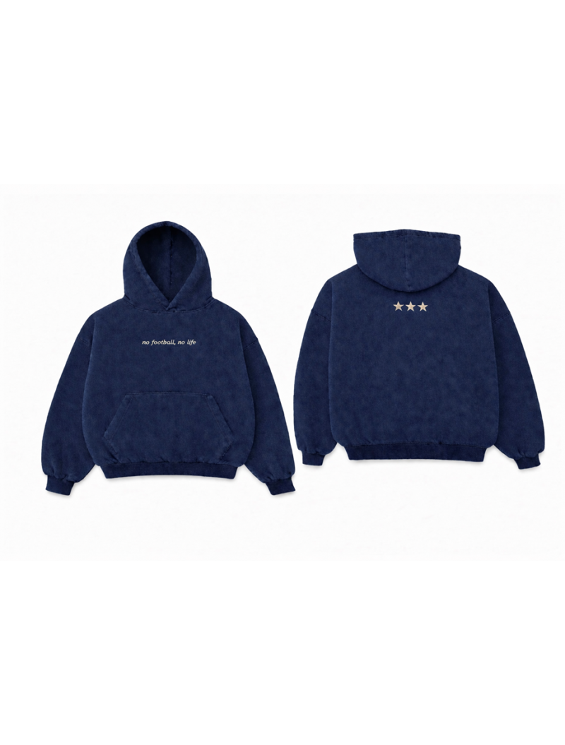 NO FOOTBALL NO LIFE NFNL Signature  Hoodie(navy)
