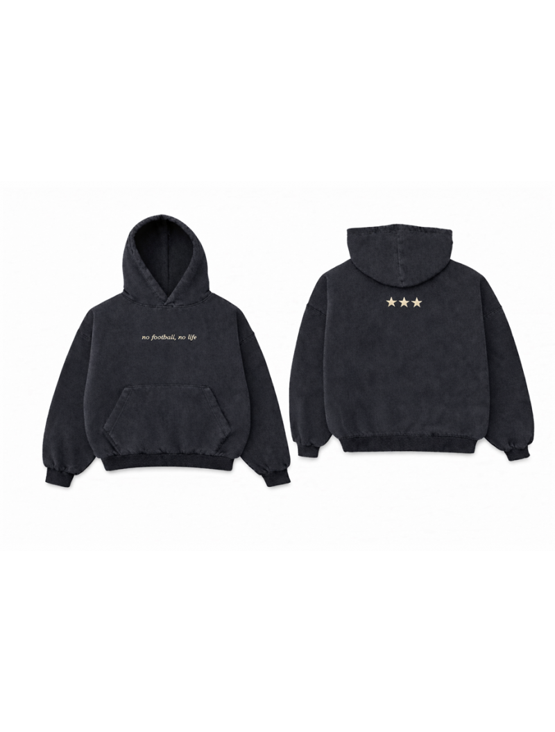 NO FOOTBALL NO LIFE NFNL Signature  Hoodie(charcoal)