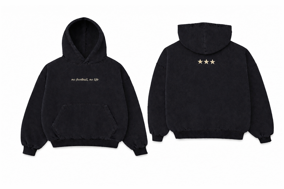 NO FOOTBALL NO LIFE NFNL Signature  Hoodie(black)