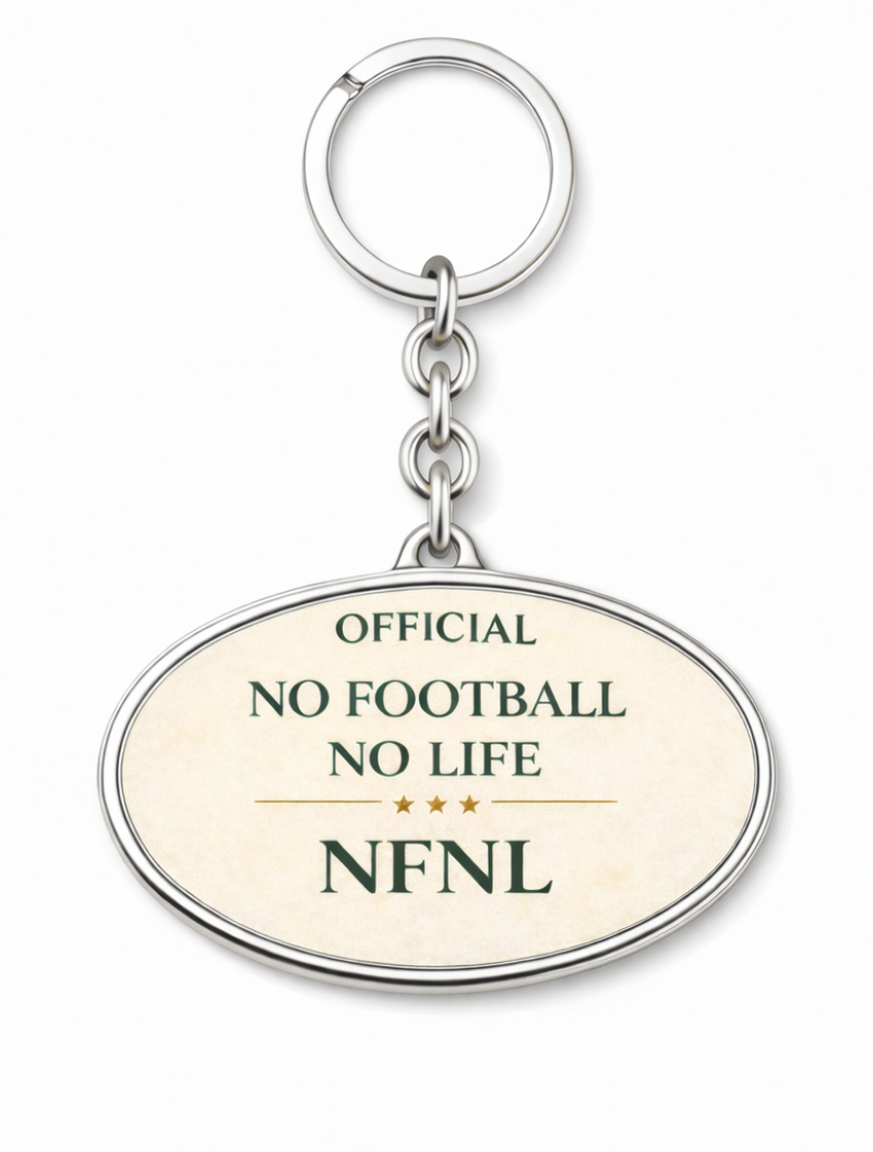 NO FOOTBALL NO LIFE NFNL Round Keyring